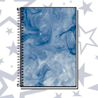 Caderno azul 1,10,15 ou 20 Matérias Design Exclusivo  Capa Dura Premium | Ideal para Escola, Faculdade ou Presente em Oferta na Shopee