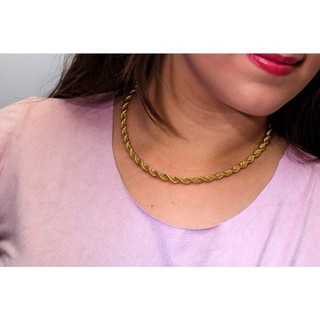 Colar cordão baiano - Colar banhado a ouro - Colar Dourado