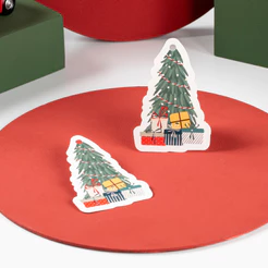 Tag Árvore de Natal | Coleção Natal - Modelo Viagem de Natal (10 unidades)