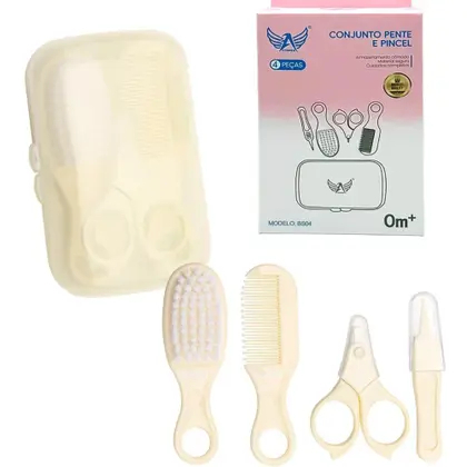 Cuidados Delicados: Kit de Higiene Infantil e Escova BS04 - 4 Peças Essenciais! - Oriente