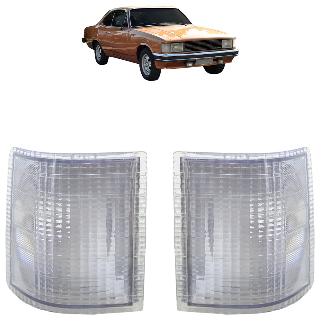 Par Pisca Seta Dianteira Opala 1980 1981 1982 1983 1984 1985 1986 1987 Cristal Lente Estriada Acrilico em Oferta na Shopee