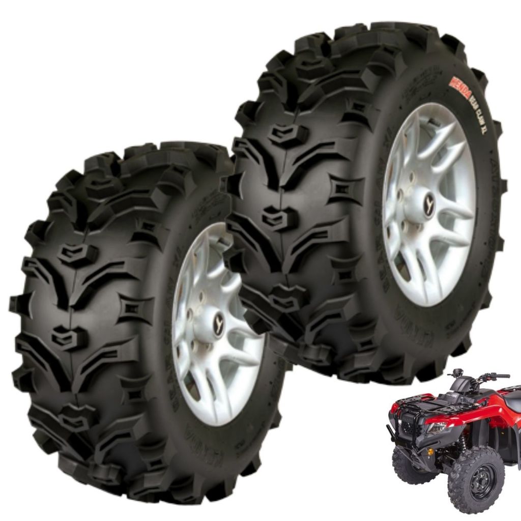 Par Pneu Quadriciclo 25/8-12 Dianteiro Kenda Bear Claw K299