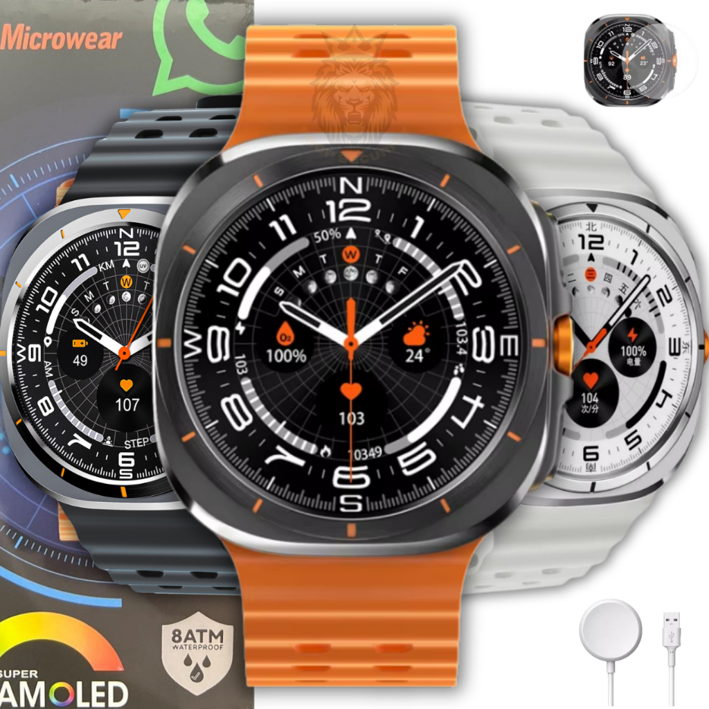 Smartwatch SU01 MICROWEAR 49mm  8 Atm PROVA D'AGUA - 25/26 Whatsapp Chatgpt NFC GPS Decibéis