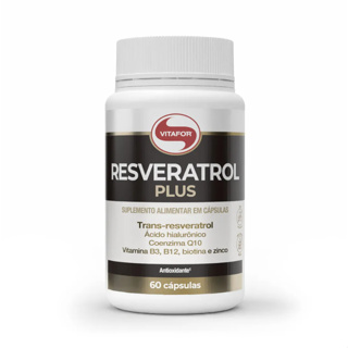 Resveratrol Plus 60 Cápsulas - Vitafor em Oferta na Shopee
