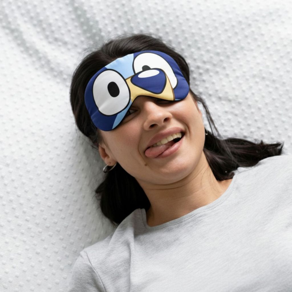 Lembrancinha Aniversario Bluey Festa do Pijama Máscara Dormir Tapa olho Infantil Festa Escola