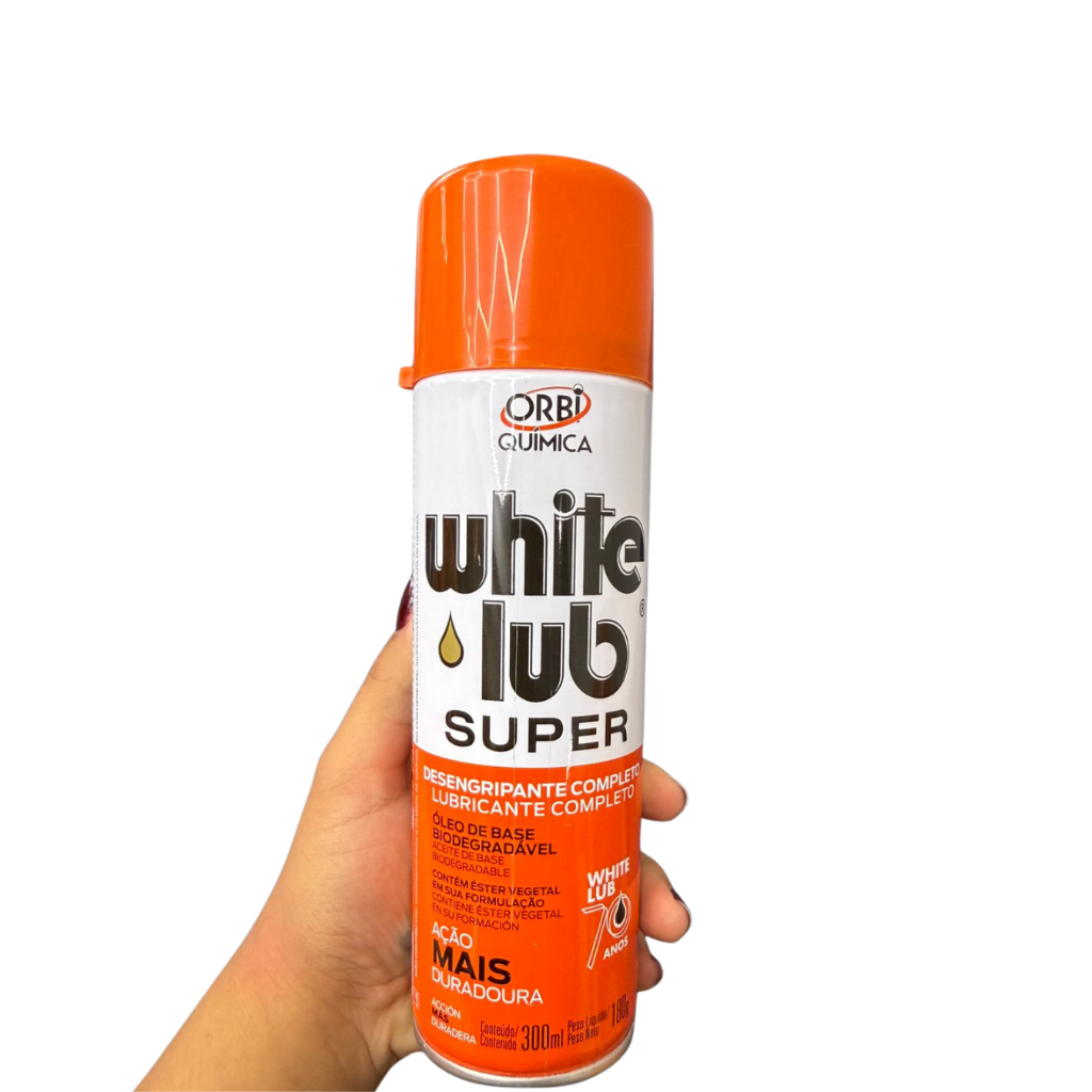 Desengripante Lubrificante Antiferrugem Alto Poder Penetrante WHITE LUB 300 ML