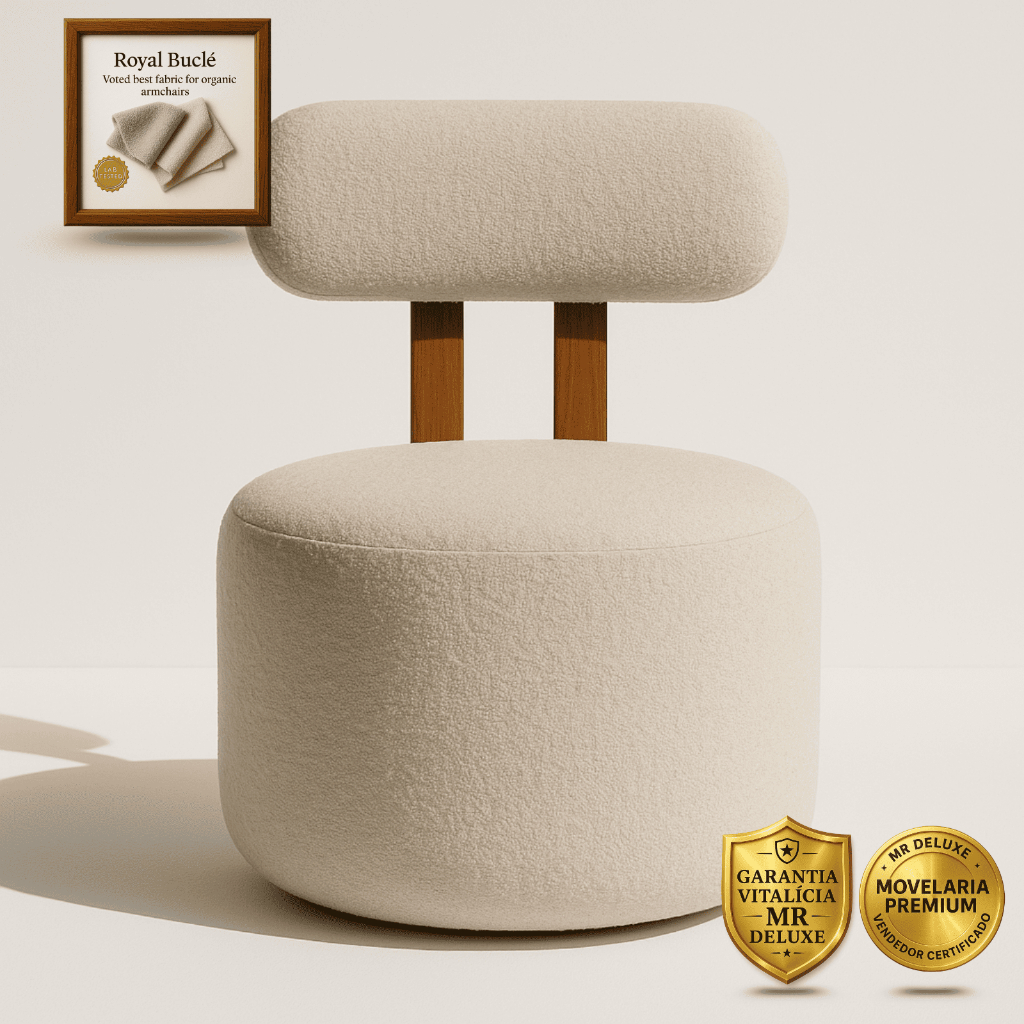 Poltrona Orgânica Chloe - Poltrona Para Decoração E Sala De Estar E Recepção - Poltrona Boucle Luxo em Oferta na Shopee