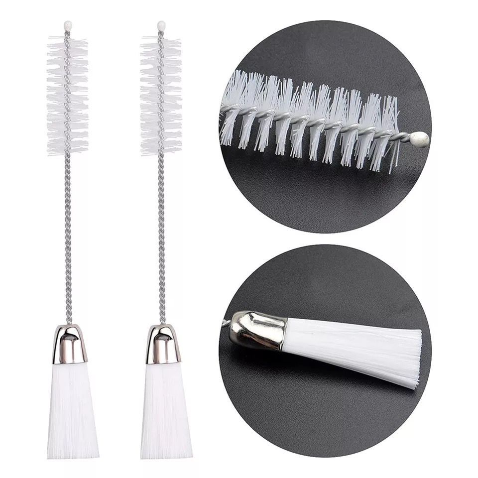 Kit 2 Pincel Limpeza Duplo Máquinas Costura Corte Textil Confecção