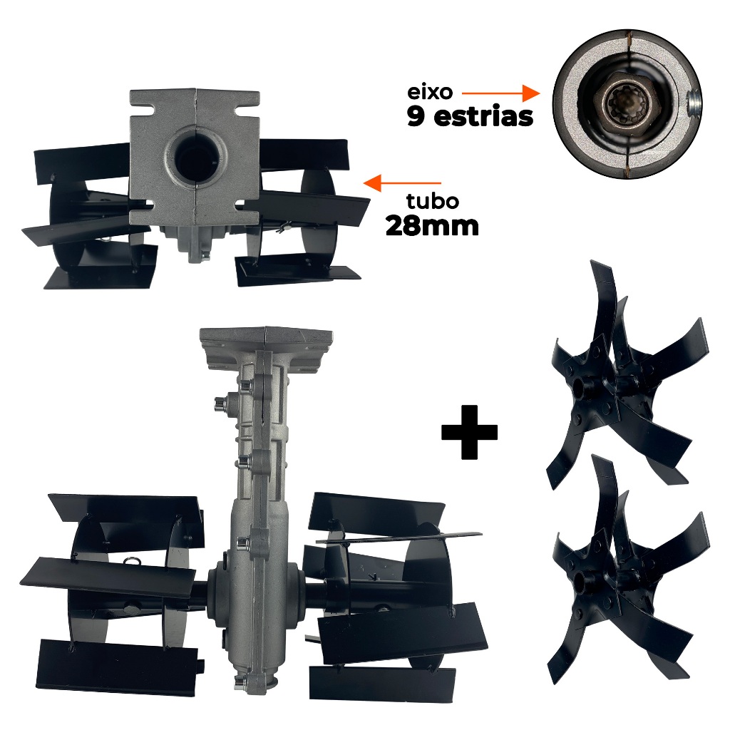 Enxada Inchada Rotativa Capinadeira para Roçadeira Importada e Stihl Carbon Fak em Oferta na Shopee