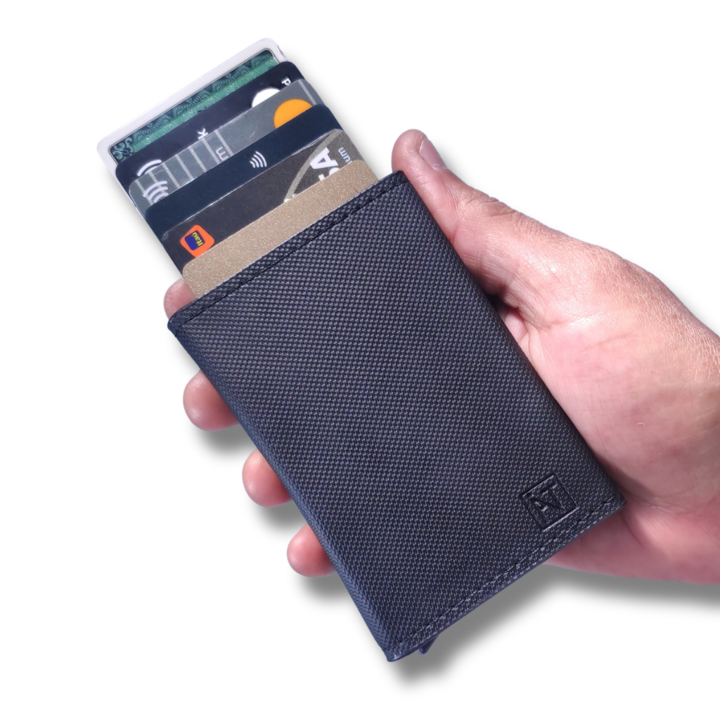 Carteira Masculina Preto Porta Cartão Antifurto Slim Feminina Rfid Couro PU Fibra Exclusive B0SS