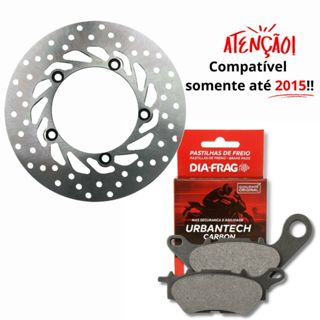 Disco de Freio Dianteiro Factor 150 Fazer 150 2014 2015 + Pastilhas Diafrag em Oferta na Shopee