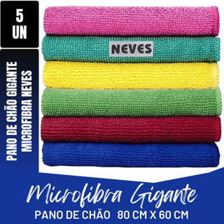 Panos De Chão Grandes Em Microfibra 80x60 Kit 5 Atacado Cor Sortida em Oferta na Shopee
