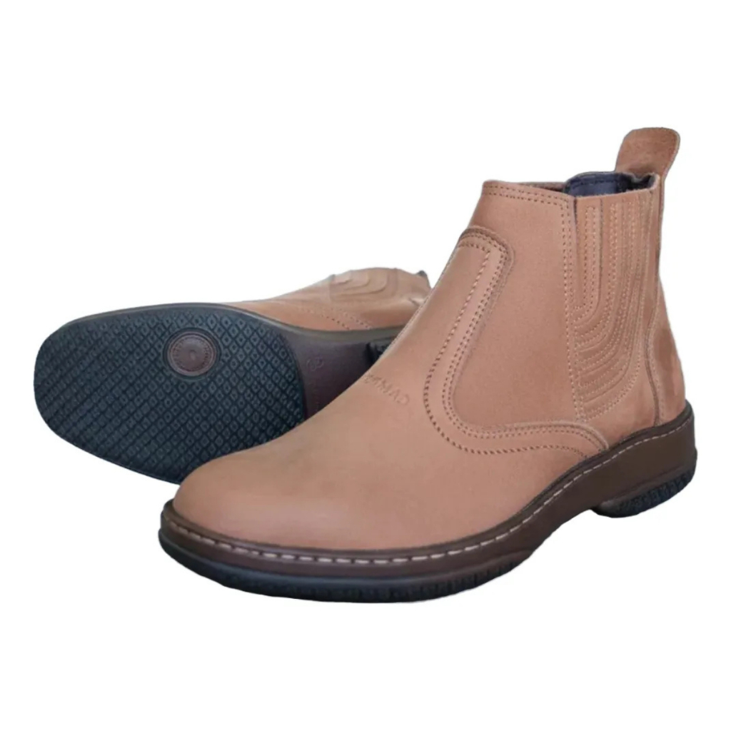 Bota Varias Cores Marca Campolina Botina Casual Country Social Cor Marrom Bege Amarela Preta 2520