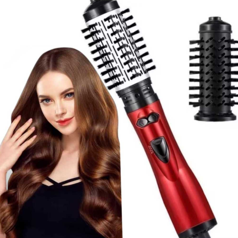 Escova Secador Rotativa Profissional 4 em 1| Modela Alisa e Seca Rápido 110V ou 220V