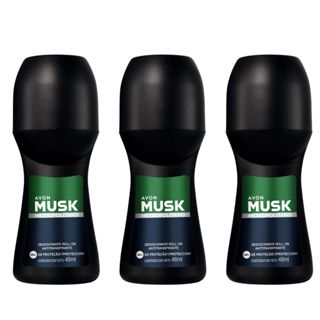 Roll on Musk Metropolitano Avon Kit com 3/5/9 unidades (50 ml cada)- PRODUTO ORIGINAL em Oferta na Shopee