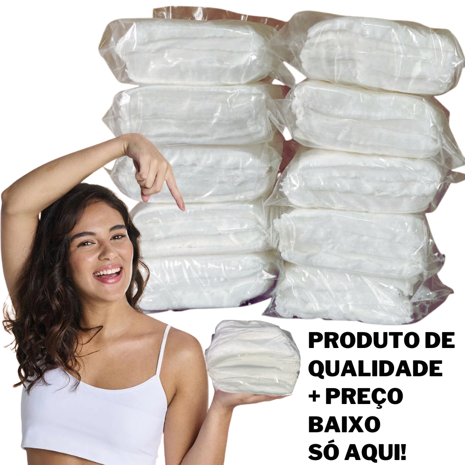 Kit 1200 Toalhinhas Umedecidas 10 PCTS c/ 1200 Toalhinhas 13cm x 20cm Limpeza delicada e eficaz