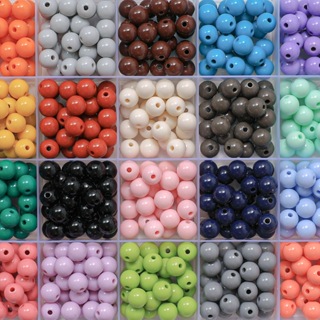 Pérola Leitosa 8MM Furo Passante 100g aprox 360 Unidades em Oferta na Shopee