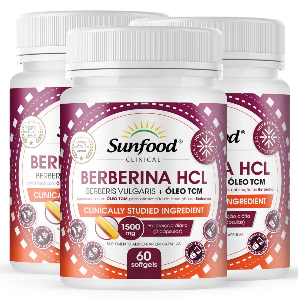 Berberina + Oleo TCM 1500mg 60 Cápsulas em Oferta na Shopee