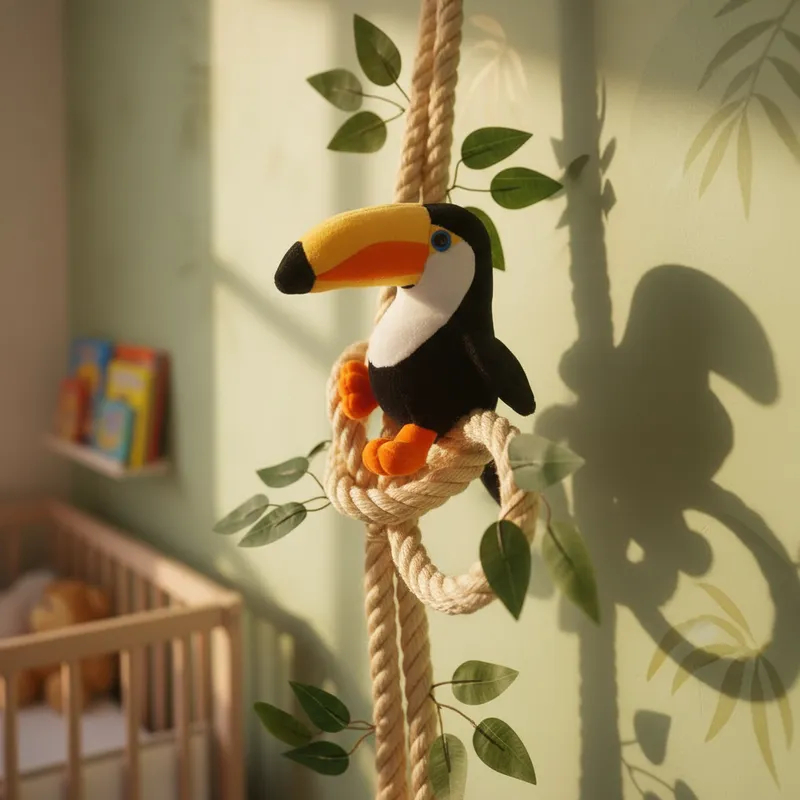 Corda Dupla Decorativa Pelúcia Tucano em Oferta na Shopee