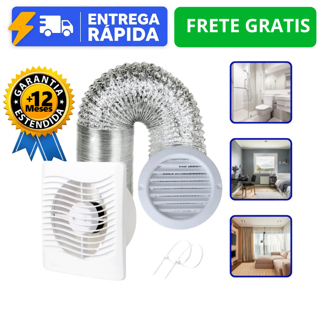 Exaustor 150mm Silencioso: Onde Comprar | BuscaProdutos