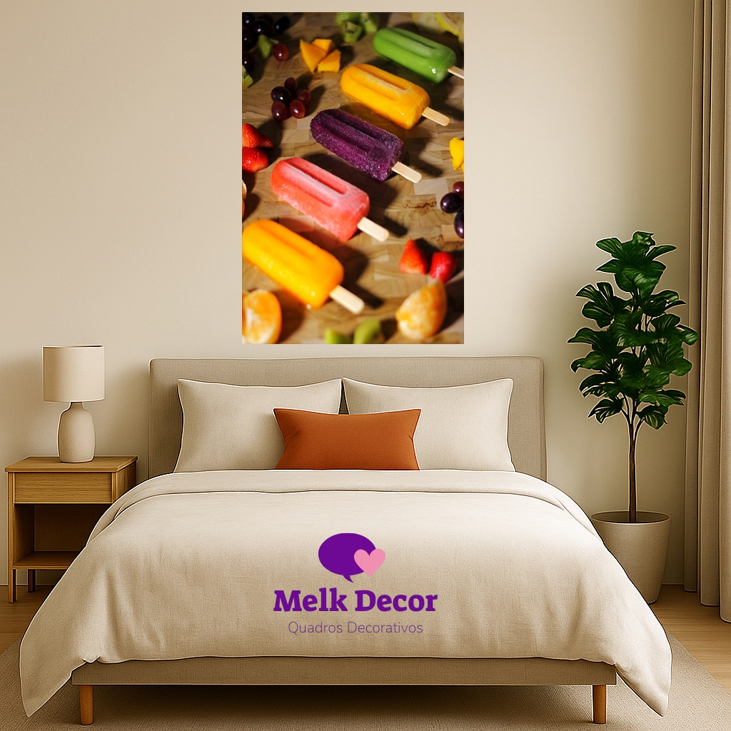 Quadro Decorativo Sorveteira Decoração Divertida para Ambiente