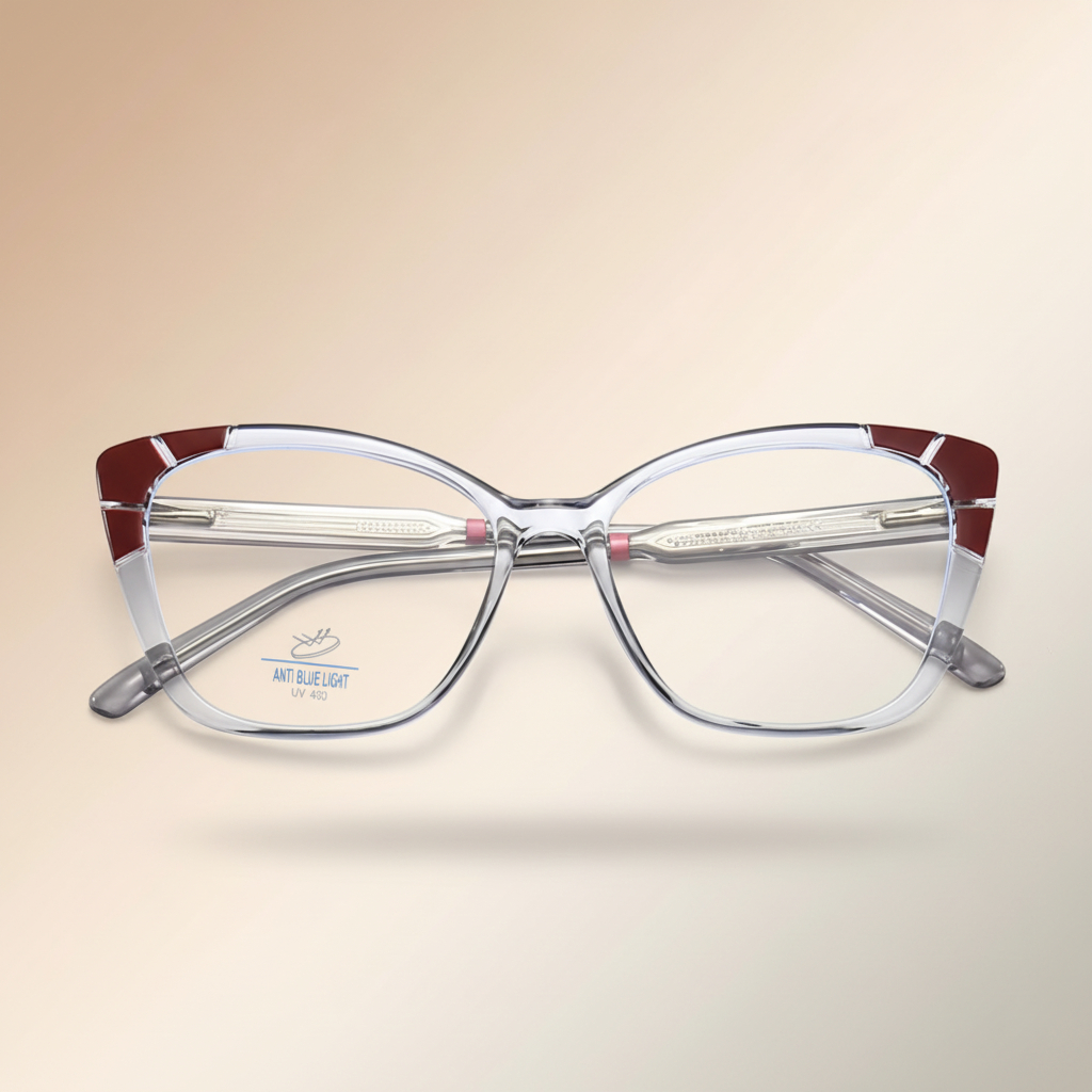 Armação para Óculos Grau Feminino Olho de Gato Gatinho TR90 Bloqueio Luz Azul e UV400 em Oferta na Shopee
