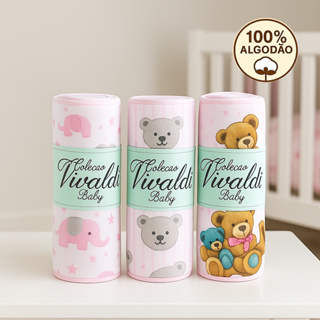 Kit 1 2 3 e 4 Jogos Berço Padrão Americano Lençol Fronha Malha 100% Algodão Menino Menina Rosa Azul em Oferta na Shopee