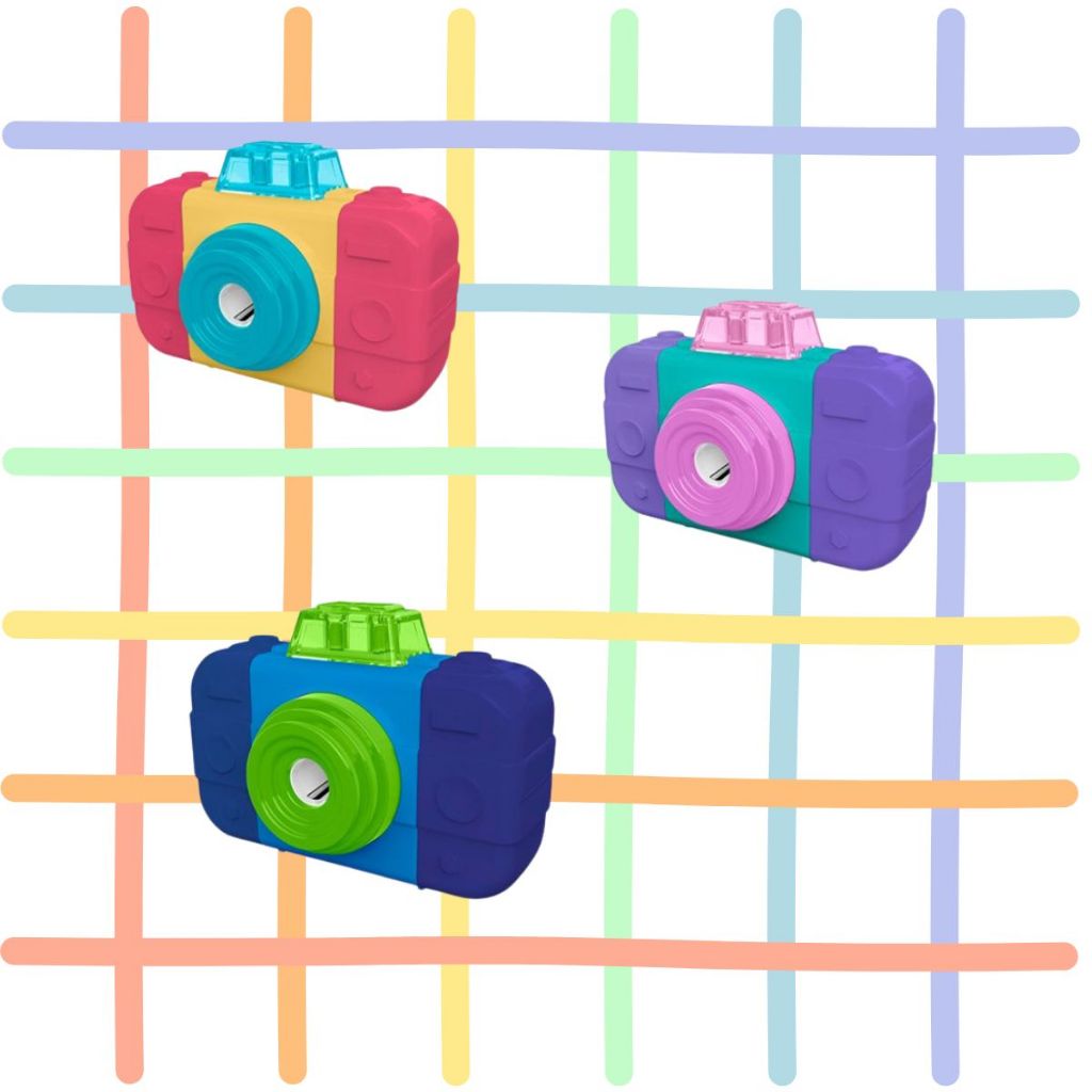 Apontador Com Depósito e Borracha+Rolo Click Cores Tris