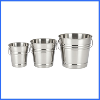 Kit 3 Baldes de Gelo Aço Inoxidável Refrigeração Rápida Cerveja Champanhe Vinho 1L, 3L e 6L em Oferta na Shopee