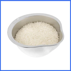 Escorredor de Cozinha Arroz Massa Legumes Multiuso 27cm em Aço Inoxidável