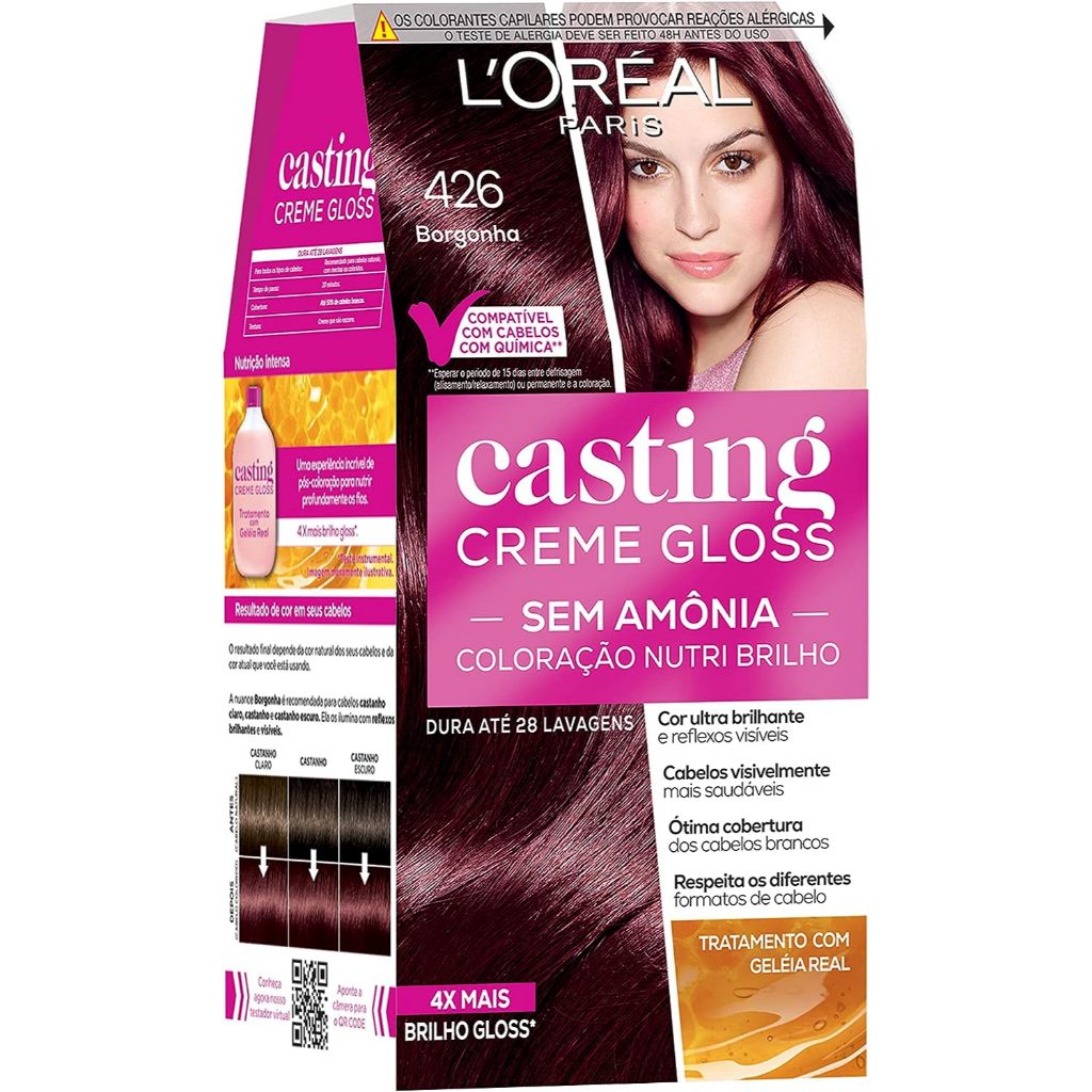 Tinta De Cabelo Casting Creme Gloss 426 Borgonha