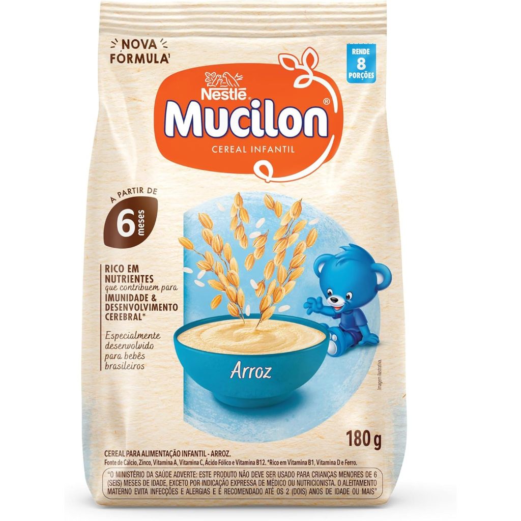 Cereal Infantil Mucilon Arroz 180g