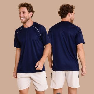 Camiseta-Camisa De Academia-Corrida-Treino Dry Fit Masculina  lisa Confortável Sacagem Rapida
