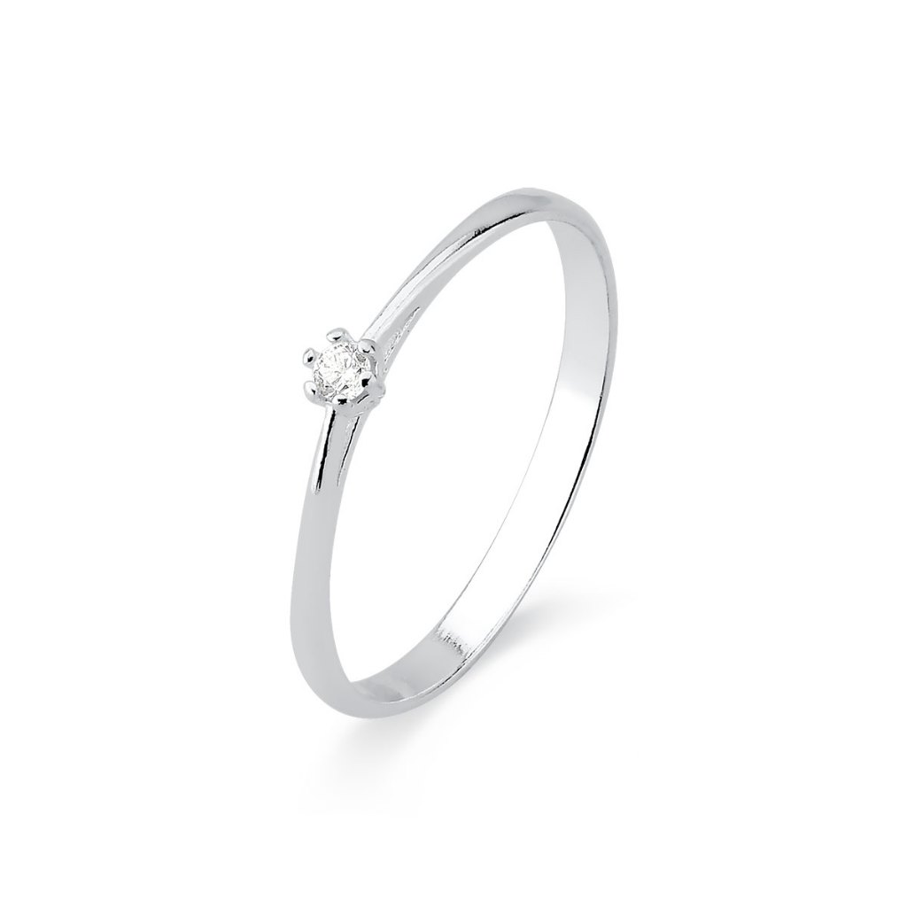 Anel de Prata 925 Solitário com 2mm em Oferta na Shopee