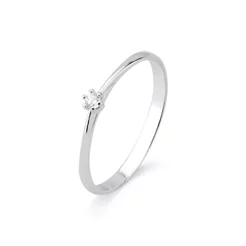 Anel de Prata 925 Solitário com 2mm