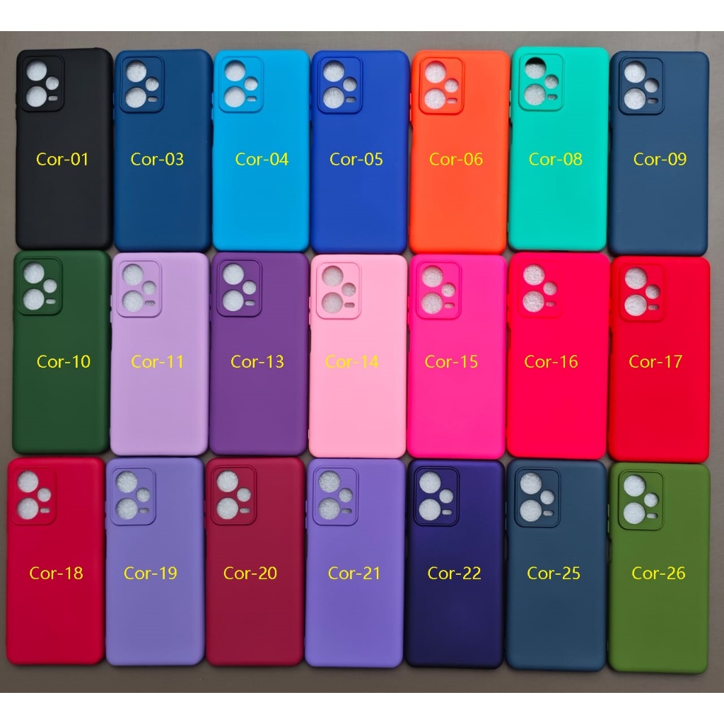 Capa Capinha Anti impacto Para Xiaomi Redmi Note 12 Pro Plus - Com Interior Aveludado de Silicone  / 014XM - CP 014