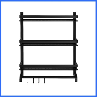 Prateleira de Parede para Banheiro ou Cozinha 3 Níveis Organizador de Parede para Itens de Banheiro em Oferta na Shopee