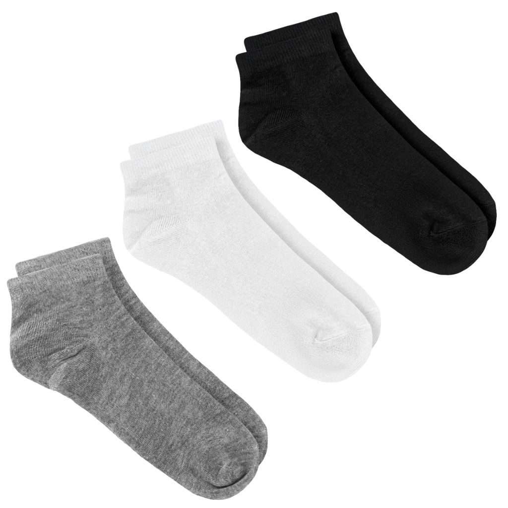 Kit 18 Pares Meia Soquete Masculina Feminina Cano Curto Preta Branca