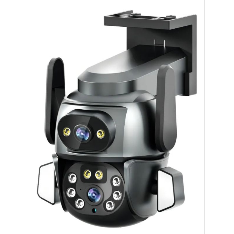 camera Ipega dupla 360 4K cor preto KP-CA209