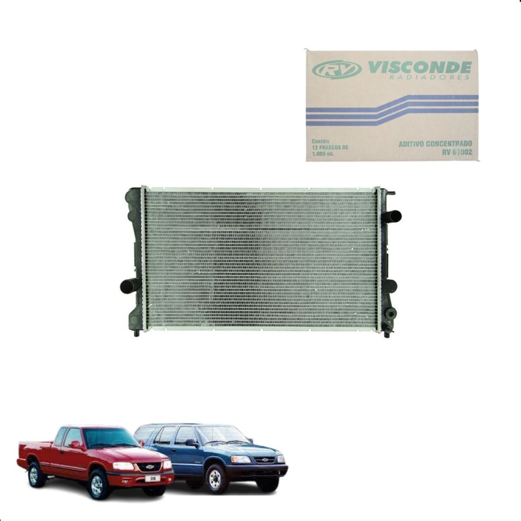 Radiador Gm S-10 Blazer Maxion 1996 Em Diante Com Ar