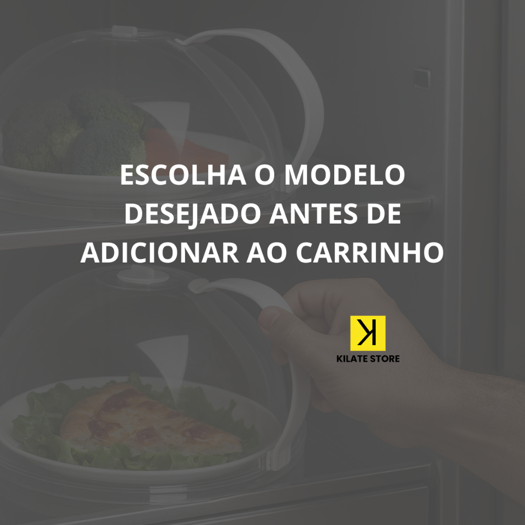 Tampa Protetora Alimentos Microondas Plástico Anti Respingo Resistente Calor Micro-ondas