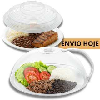Tampa Protetora Alimentos Microondas Plástico Anti Respingo Resistente Calor Micro-ondas em Oferta na Shopee