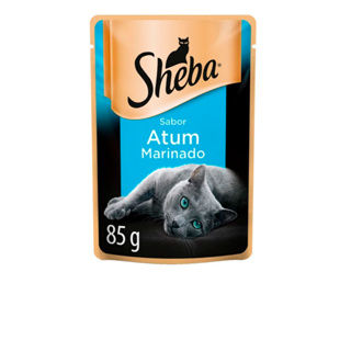 Sachê para gatos sheba sabor ATUM MARINADO C/10 UNIDADES 85g em Oferta na Shopee