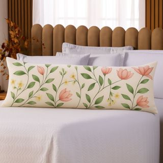 Capa Fronha para Travesseiro de Corpo Xuxão 1,30 m x 45 cm Percal Algodão Várias Cores em Oferta na Shopee