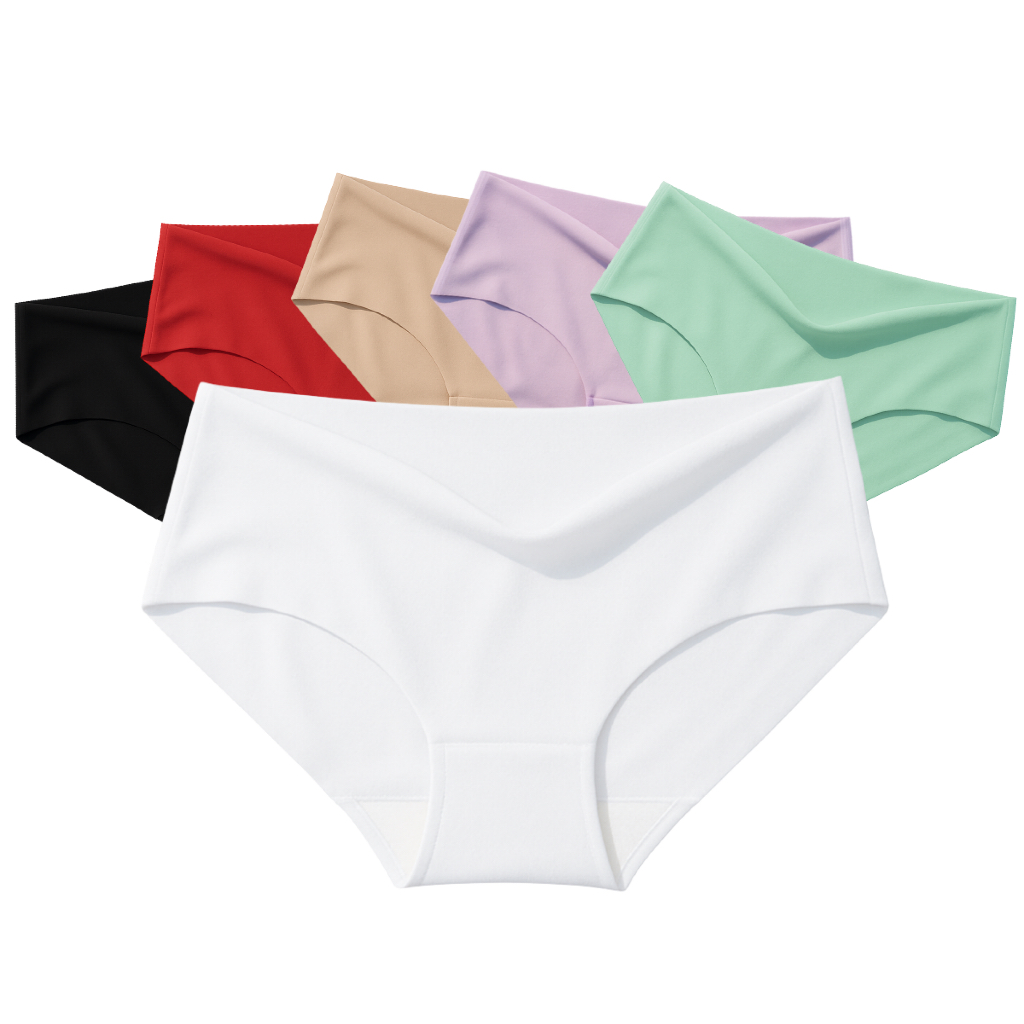 Kit 4 Calcinha Sem Costura Ice Silk Soft Conforto Ultra Fina Lingerie