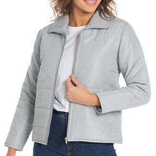 Jaqueta Puffer Feminina Microfibra Estofada Acolchoada Inverno