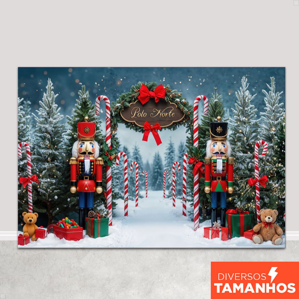 Painel Tecido Fundo Foto 3d Natal Polo Norte Sublimado – FNT-834 em Oferta na Shopee