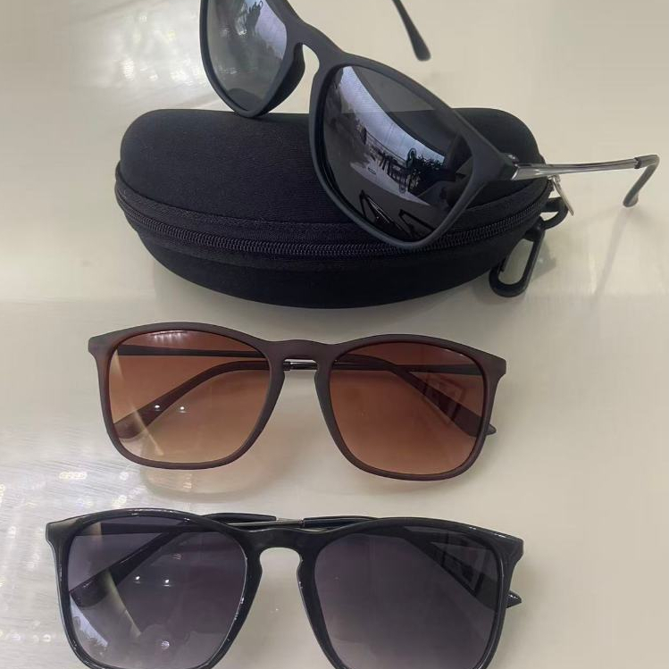 Óculos de Sol Unissex Clássico com Proteção UV400 – Armação Leve + Estojo em Oferta na Shopee