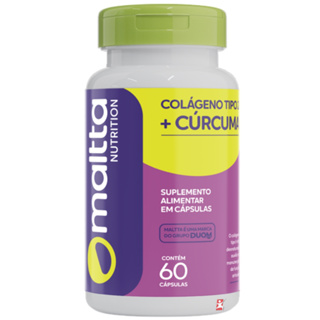 CÚRCUMA COM COLÁGENO TIPO 2 NÃO DESNATURADO 60 CÁPSULAS - MALTTA NUTRITION em Oferta na Shopee