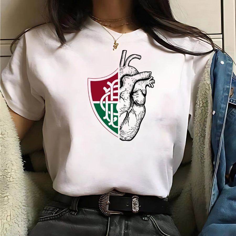 Camiseta Do Fluminense baby Look / Camisa Do Fluzao Feminina